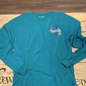 Blessed Girl Teal Long Sleeve Tee